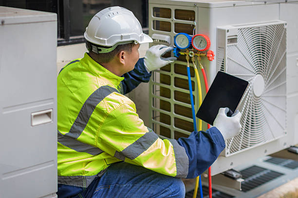 Professional Air Conditioning Repair technician working in Seymour, TX